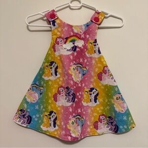 Colorful My Little Pony Dress Party Dress- Handmade- No size tag but fits my 4T